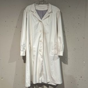 Andrea Unger Vintage 1980s postmodern champagne rain coat